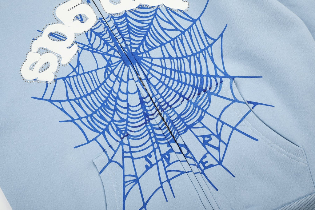 Sp5der Spiderweb Graphic Zip Hoodie ¡ª detail