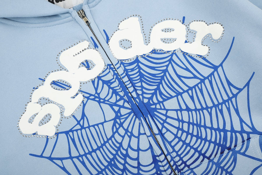 Sp5der Spiderweb Graphic Zip Hoodie ¡ª detail