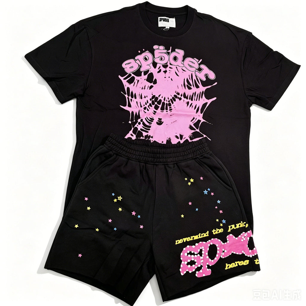 Sp5der Star & Spider Graphic Short-Sleeve Set ¡ª hero