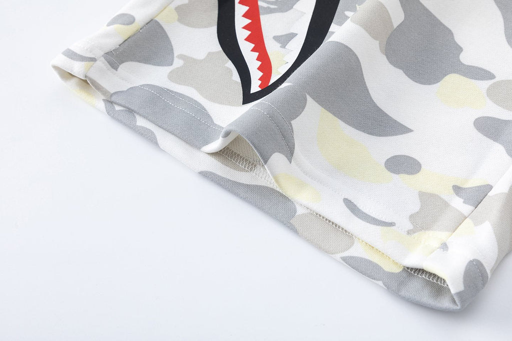 BAPE Shark Mouth Camouflage Shorts ¡ª detail
