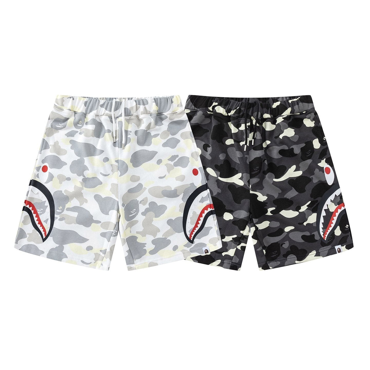 BAPE Shark Mouth Camouflage Shorts ¡ª comparison