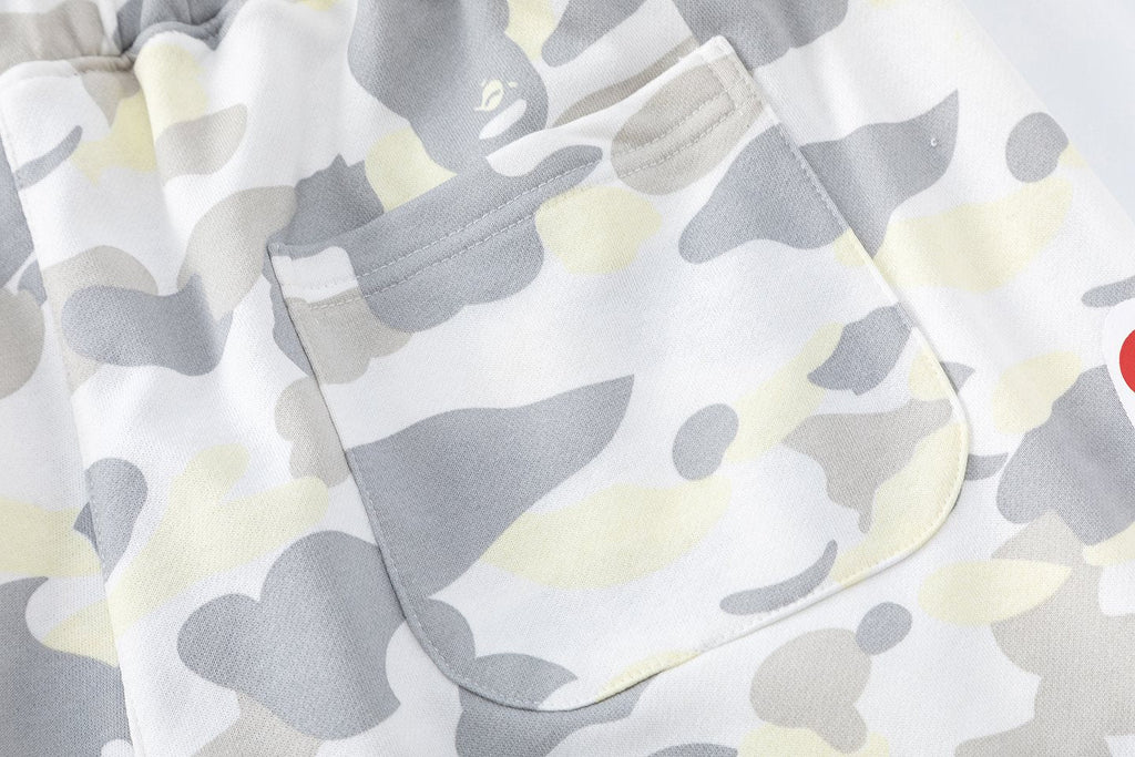 BAPE Shark Mouth Camouflage Shorts ¡ª detail