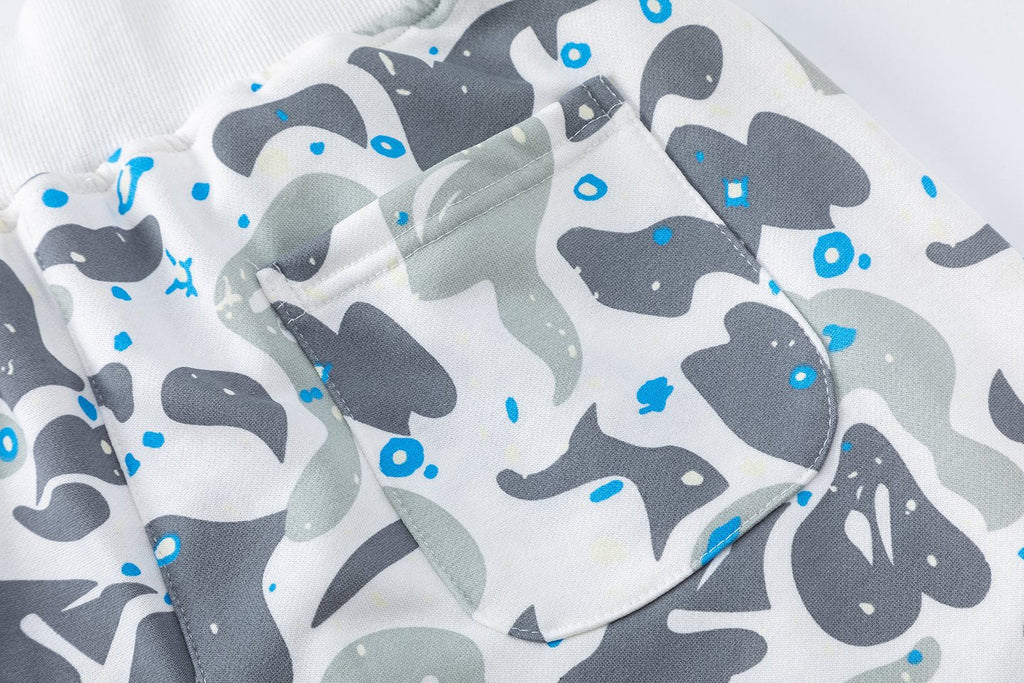 BAPE Camo Shark Graphic Shorts ¡ª detail