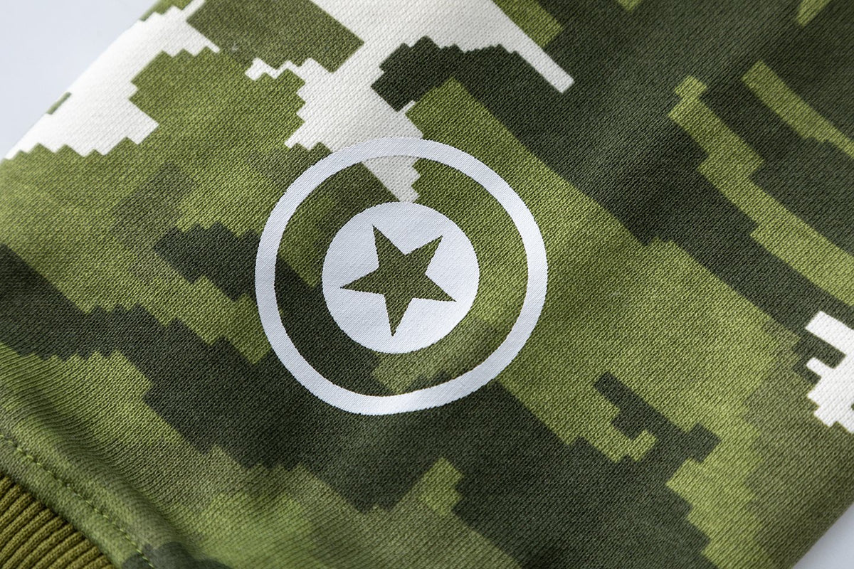 BAPE Shark Face Digital Camo Zip Hoodie ¡ª detail
