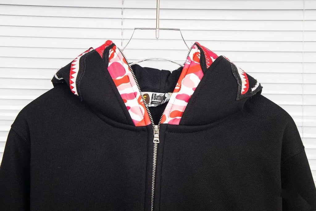 BAPE Shark WGM Zip-Up Hoodie ¡ª detail