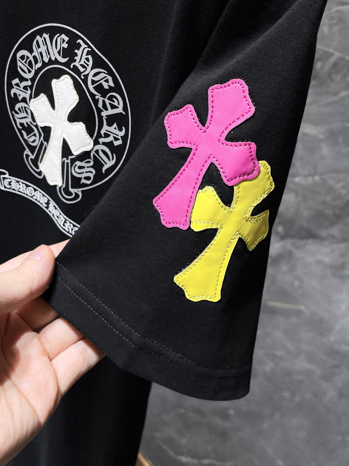 Chrome Hearts Cross Graphic Short-Sleeve T-Shirt ¡ª detail