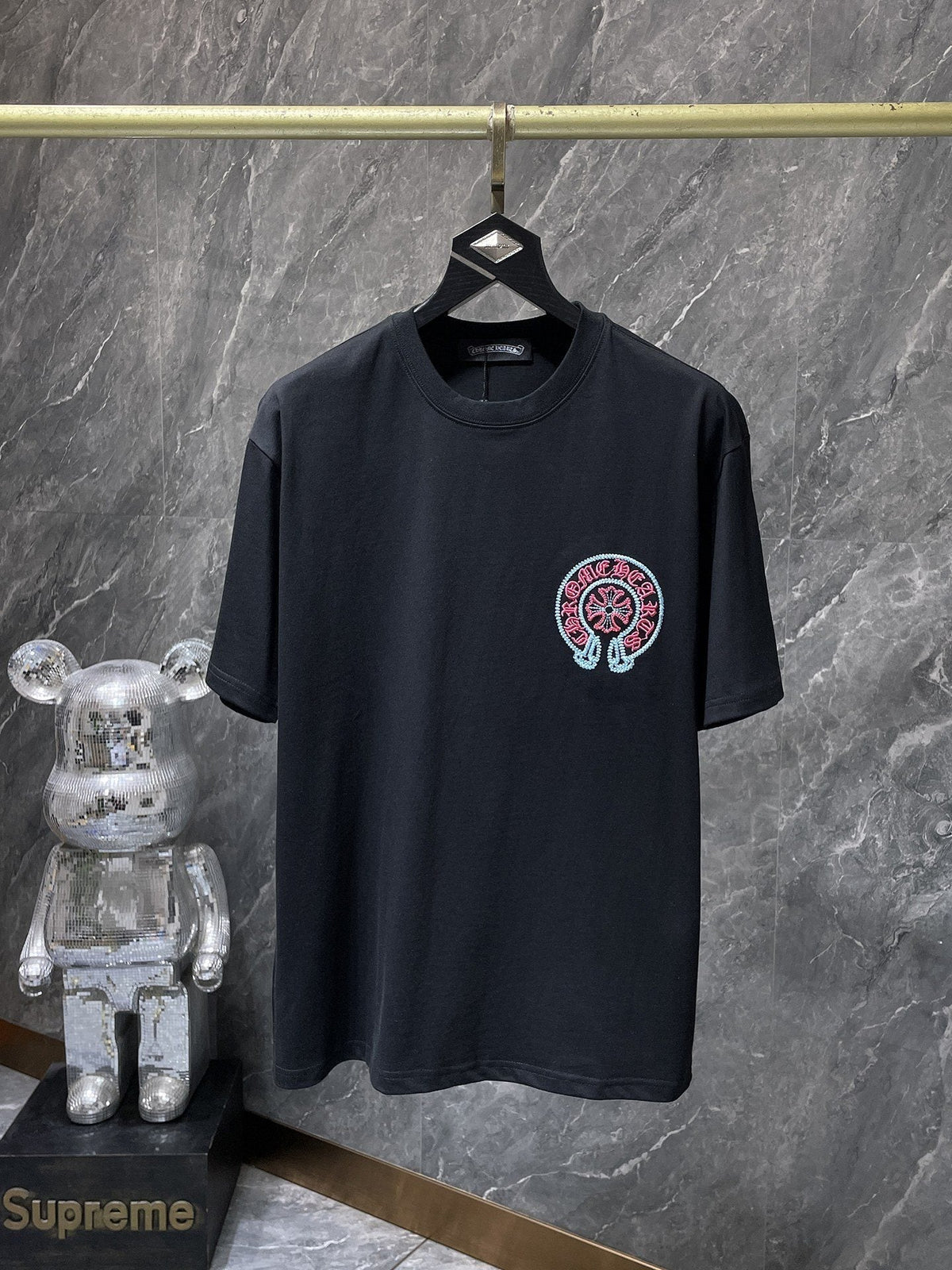 Chrome Hearts Horseshoe Sanskrit Cross Embroidered T-Shirt ¡ª hero