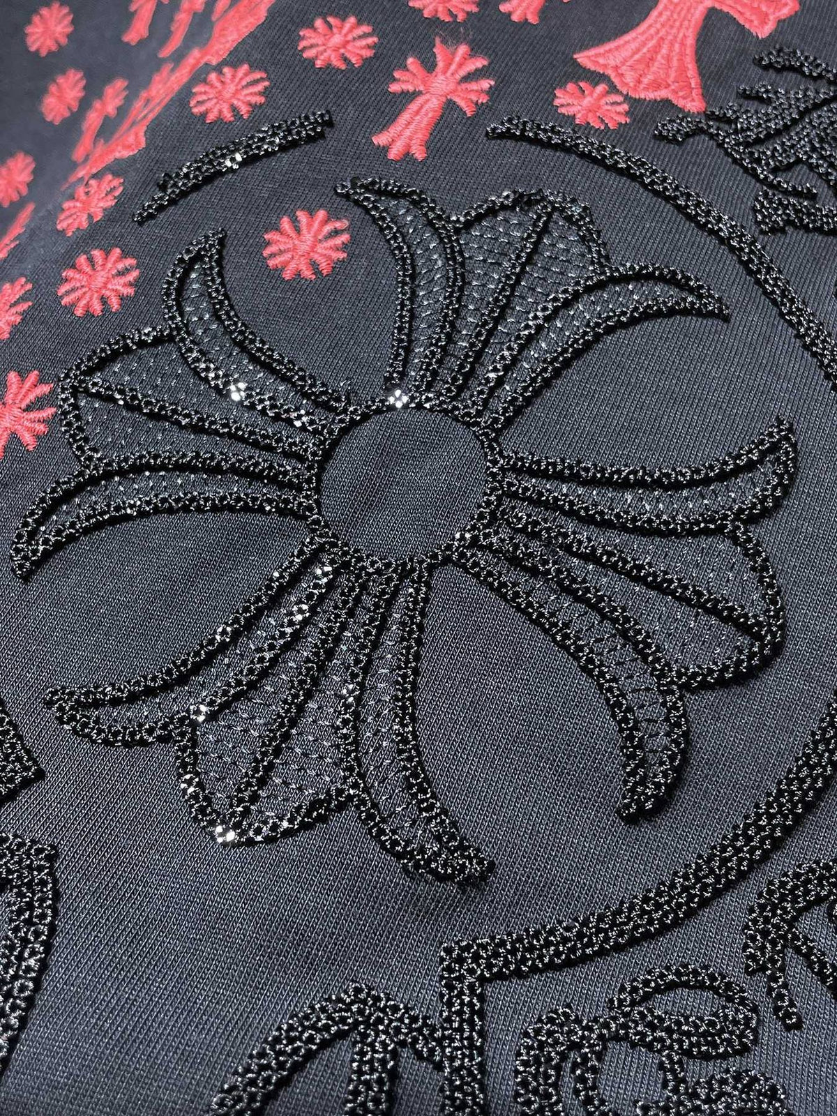 Chrome Hearts Cross Floral Graphic T-Shirt ¡ª detail