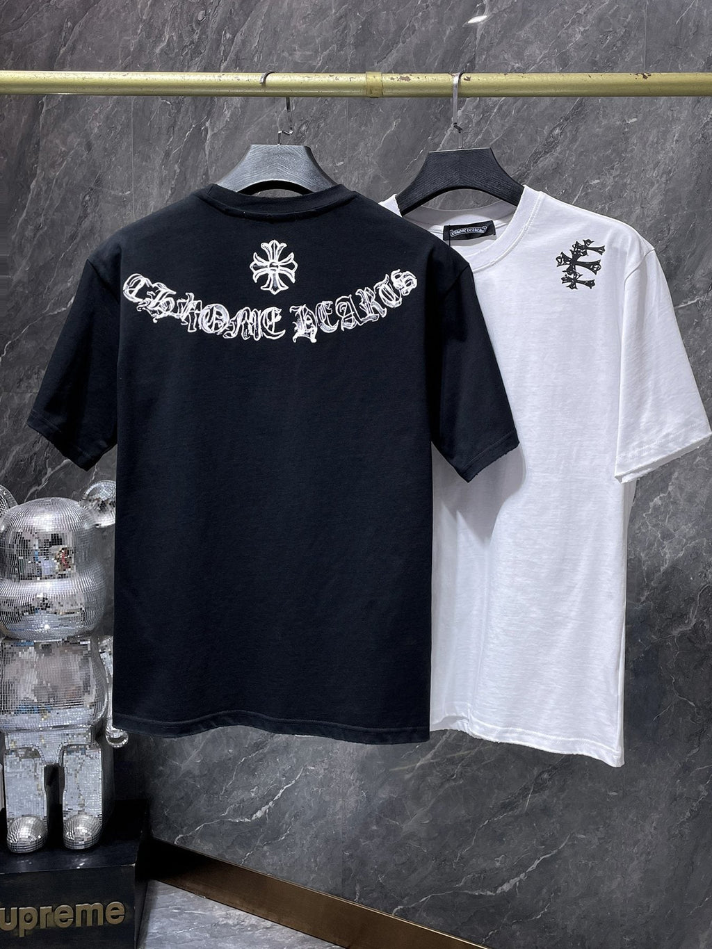 Chrome Hearts Cross Graphic Short-Sleeve T-Shirt ¡ª comparison