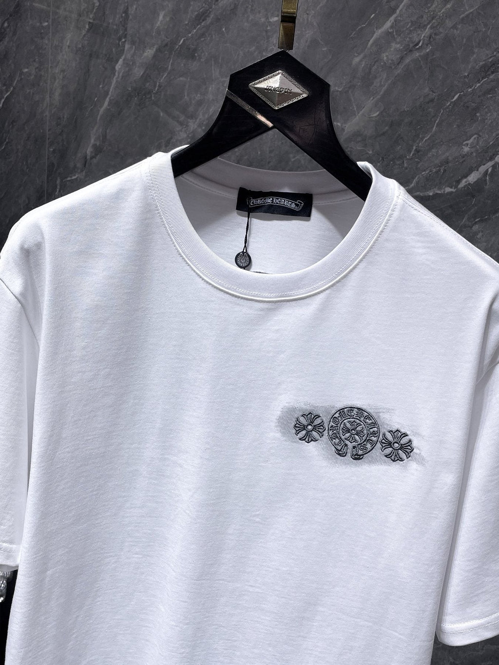 Chrome Hearts Gothic Floral Graphic T-Shirt ¡ª front