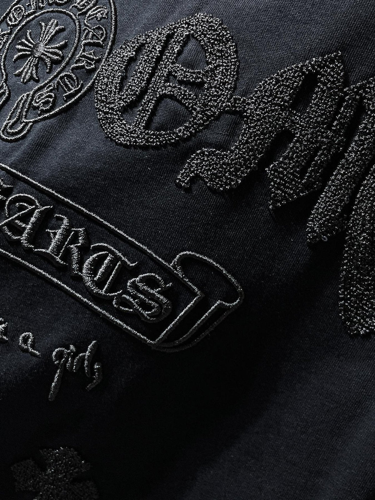 Chrome Hearts Horseshoe & Script Embroidered Graphic T-Shirt ¡ª detail
