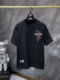 Chrome Hearts Floral Cross Embroidered T-Shirt ¡ª hero