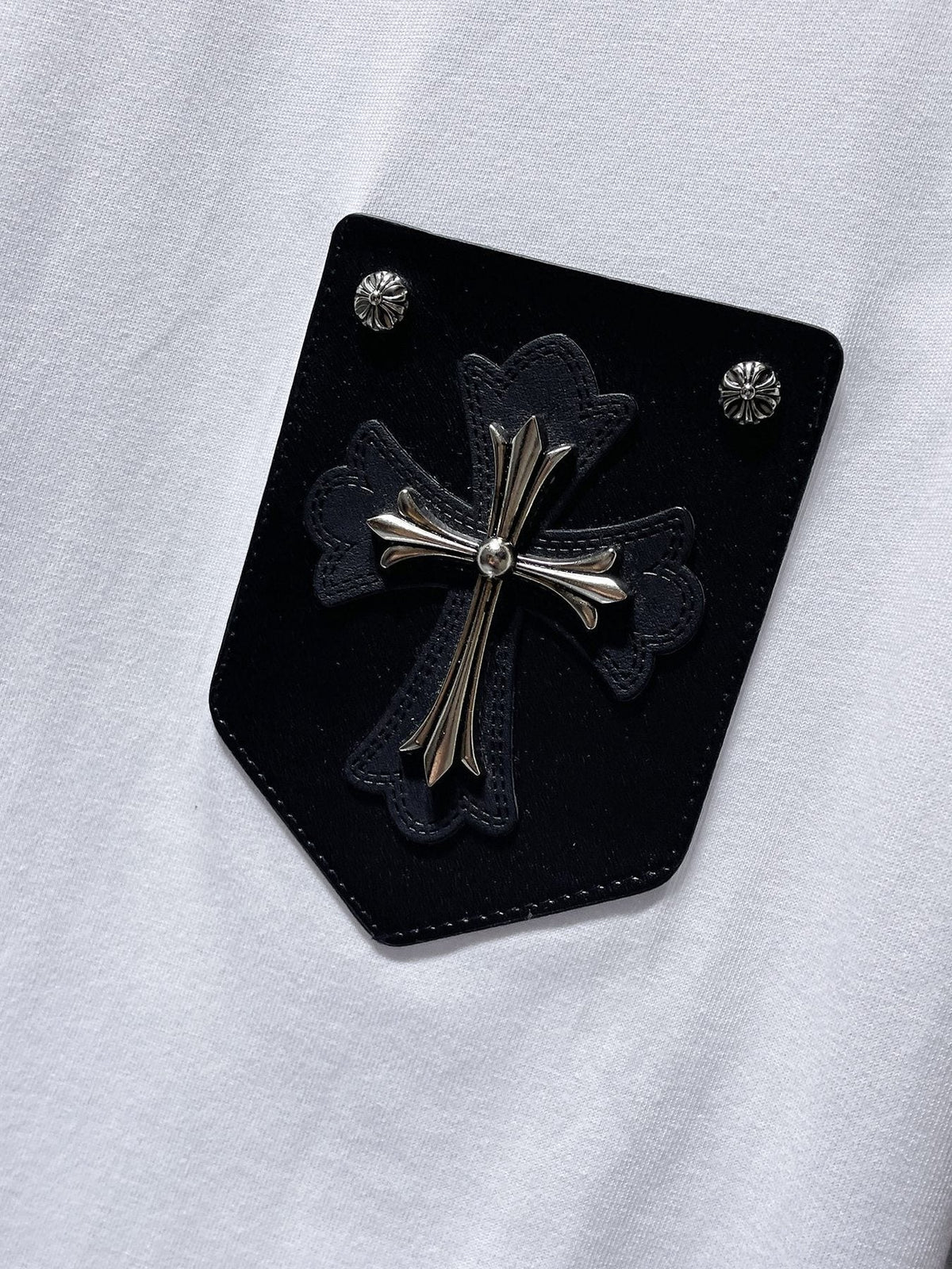 Chrome Hearts Cross Applique Short-Sleeve T-Shirt ¡ª detail