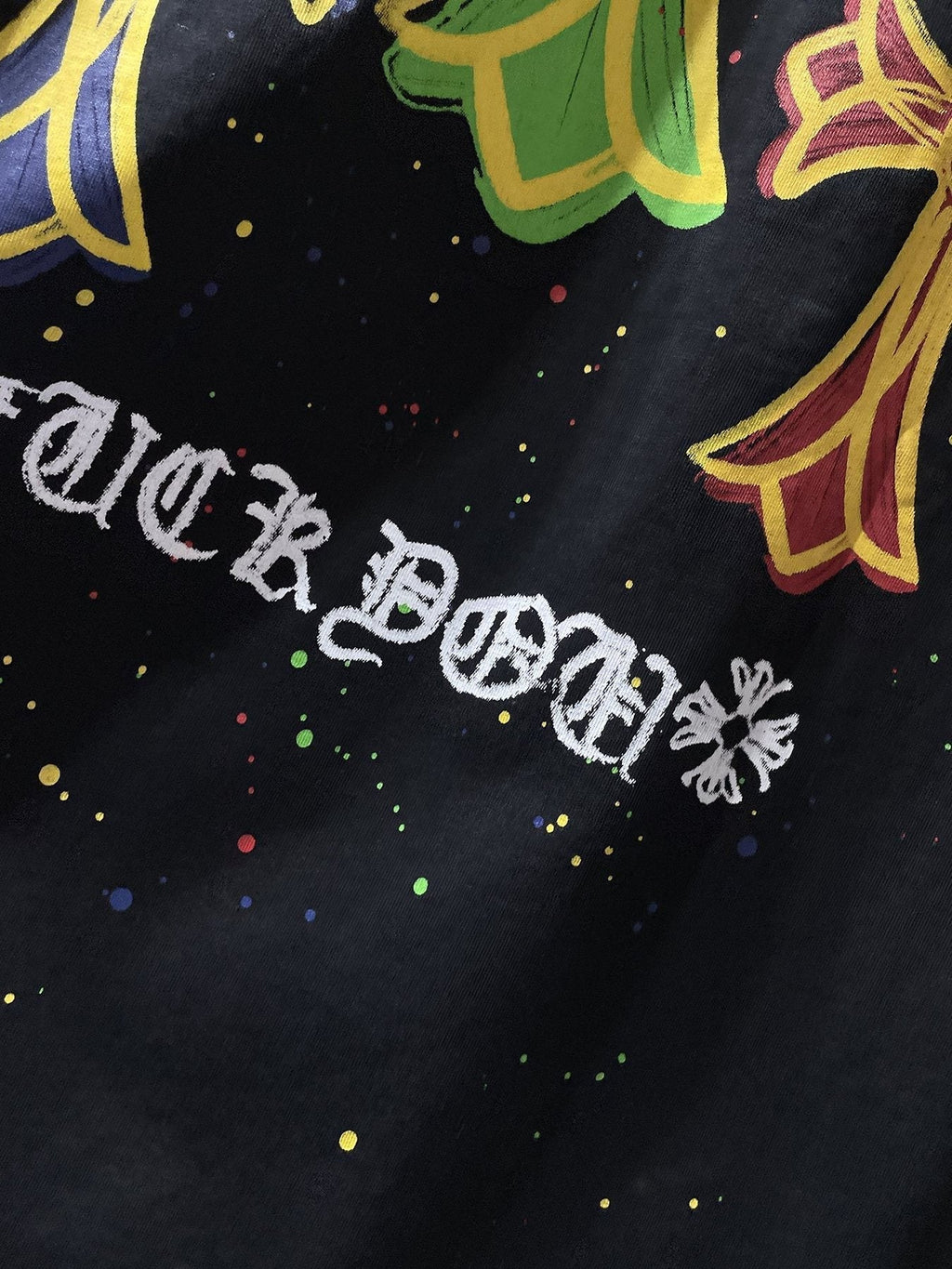 Chrome Hearts Cross Graffiti Graphic T-Shirt ¡ª detail