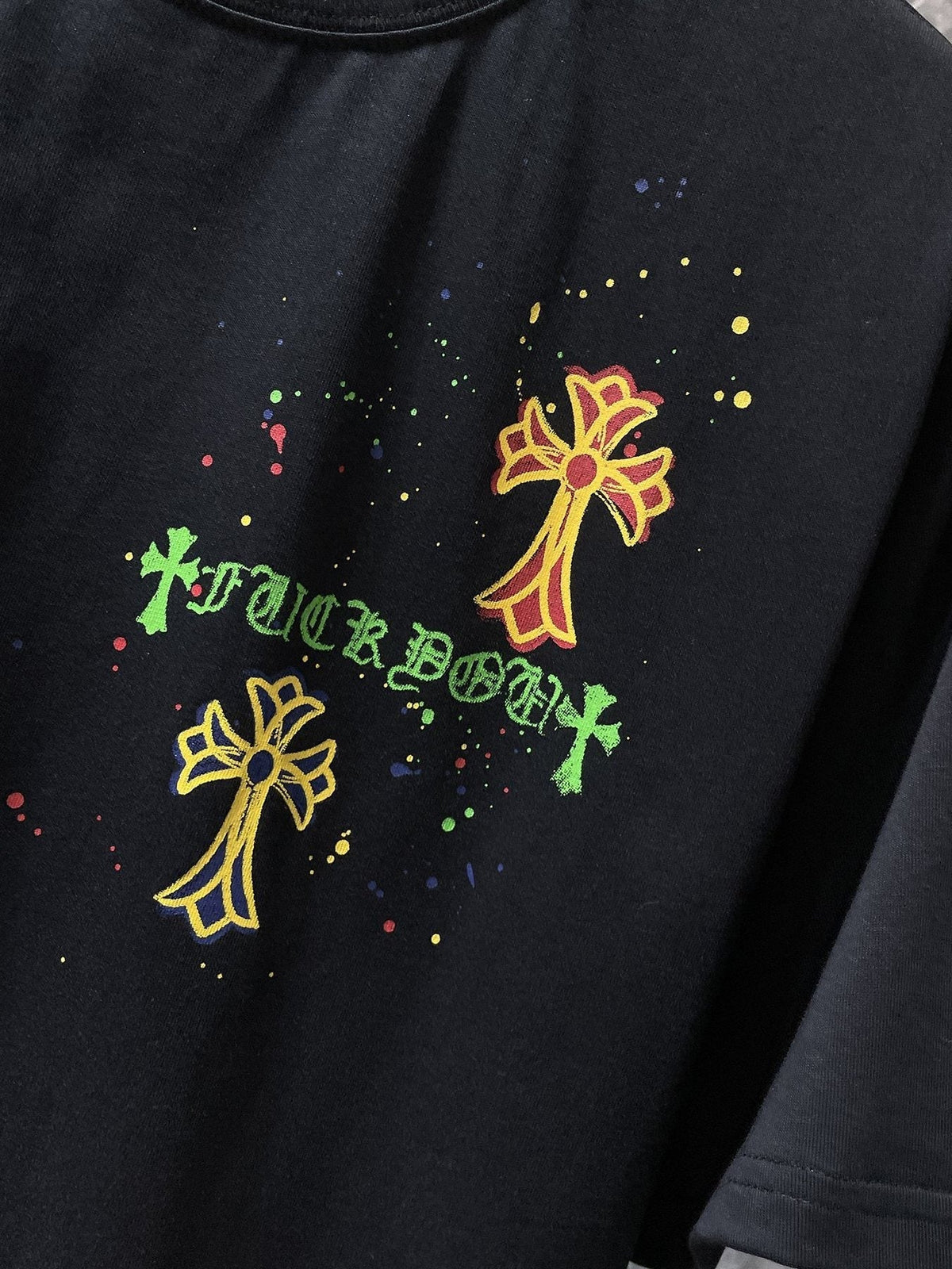 Chrome Hearts Cross Graffiti Graphic T-Shirt ¡ª detail