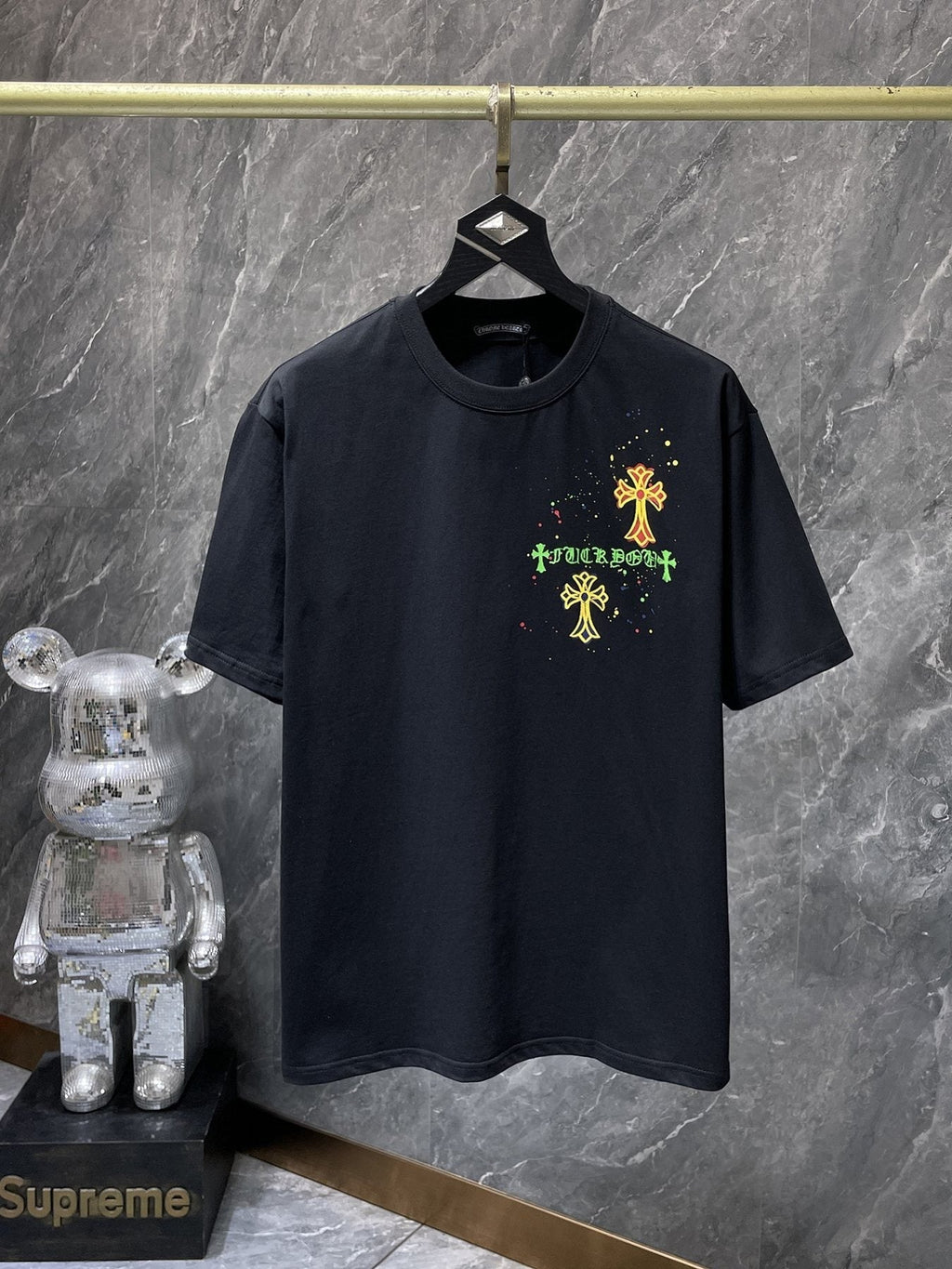 Chrome Hearts Cross Graffiti Graphic T-Shirt ¡ª front