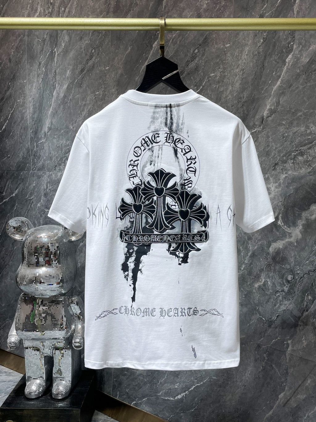 Chrome Hearts Floral Cross Graphic T-Shirt ¡ª back