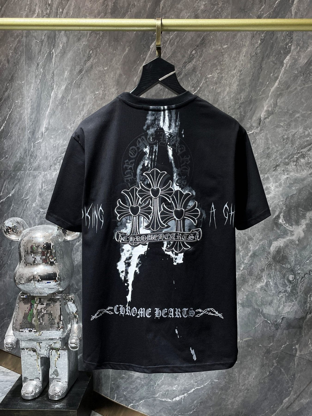 Chrome Hearts Floral Cross Graphic T-Shirt ¡ª back