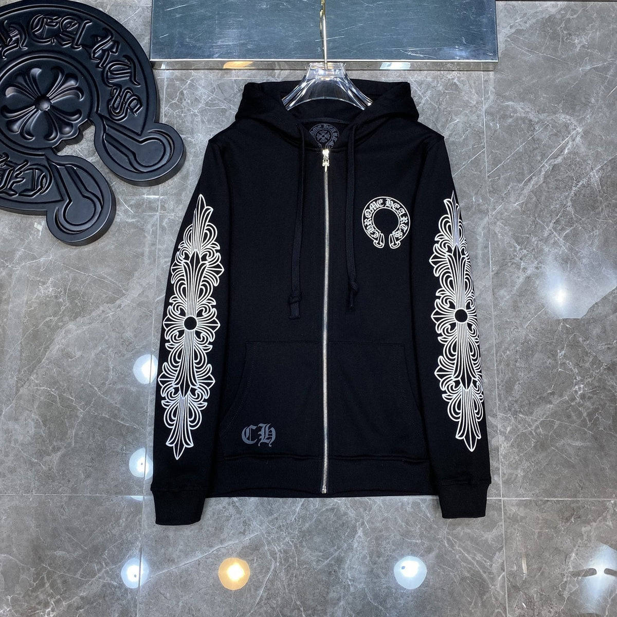 Chrome Hearts Horseshoe Graphic Zip Hoodie ¡ª hero