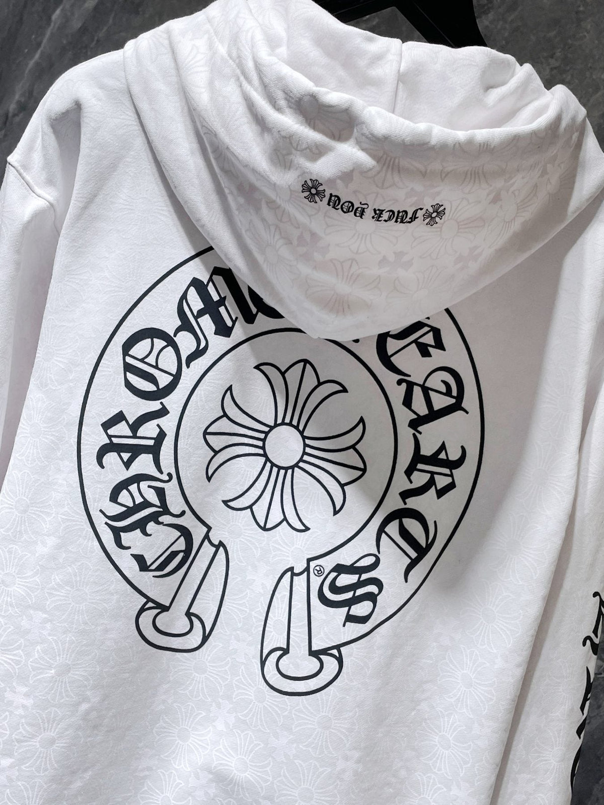 Chrome Hearts Floral Horseshoe Graphic Hoodie ¡ª detail