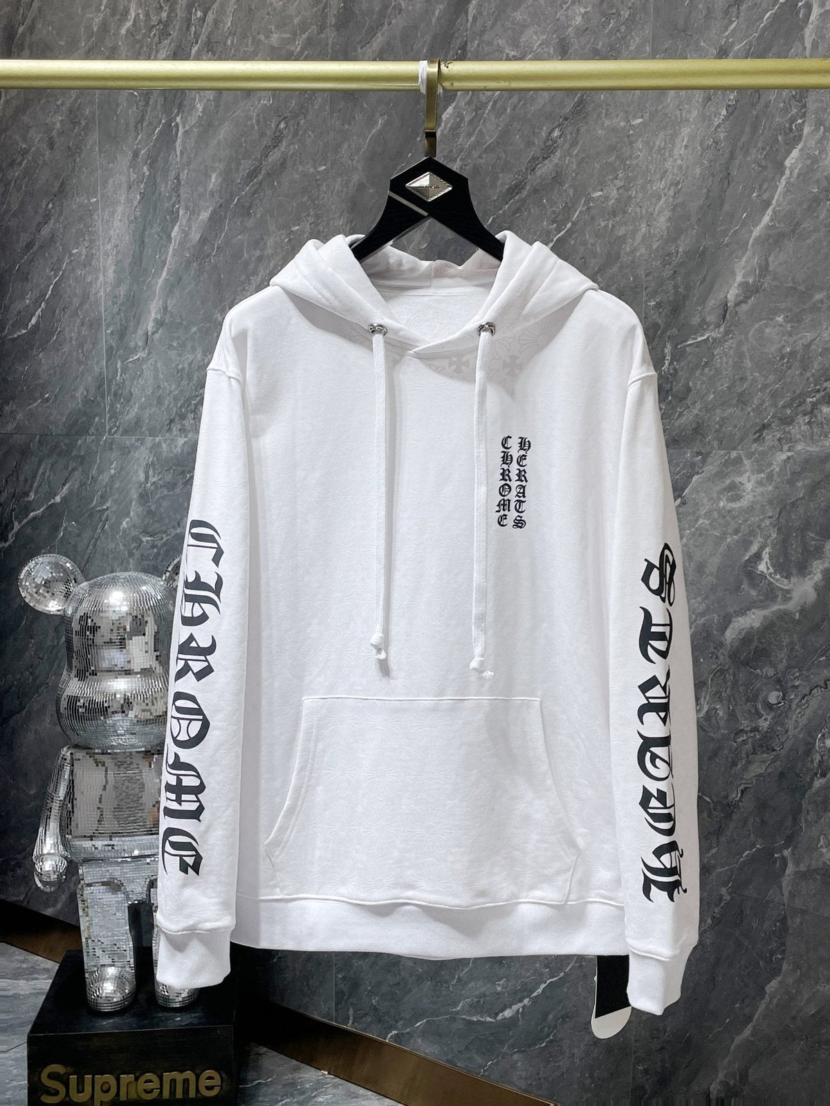 Chrome Hearts Floral Horseshoe Graphic Hoodie ¡ª front