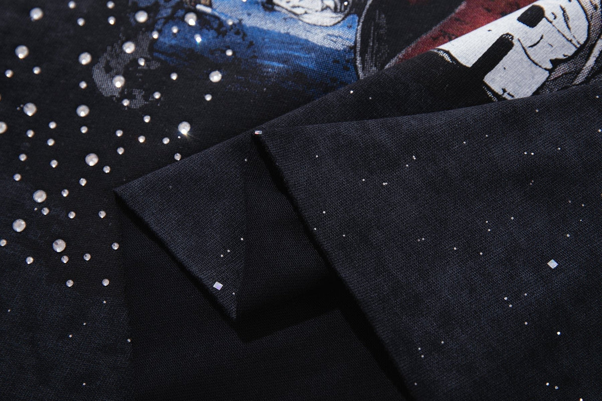 BKYS Revival Rhinestone Star Portrait Graphic T-Shirt ¡ª detail