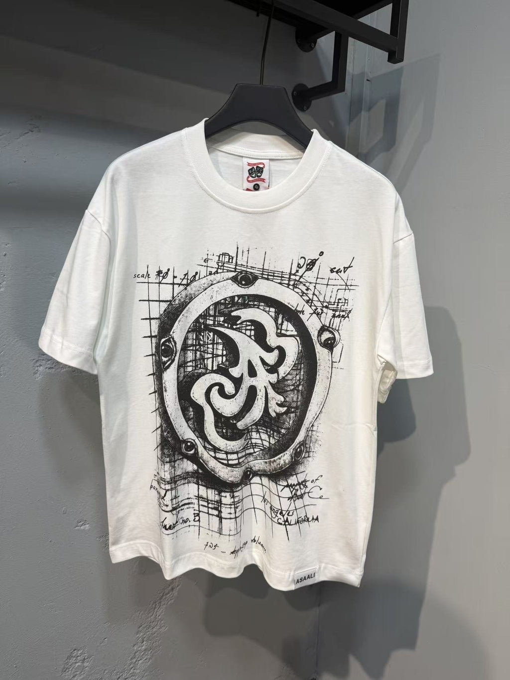 ASAALL Circular Technical Graphic T-Shirt ¡ª front