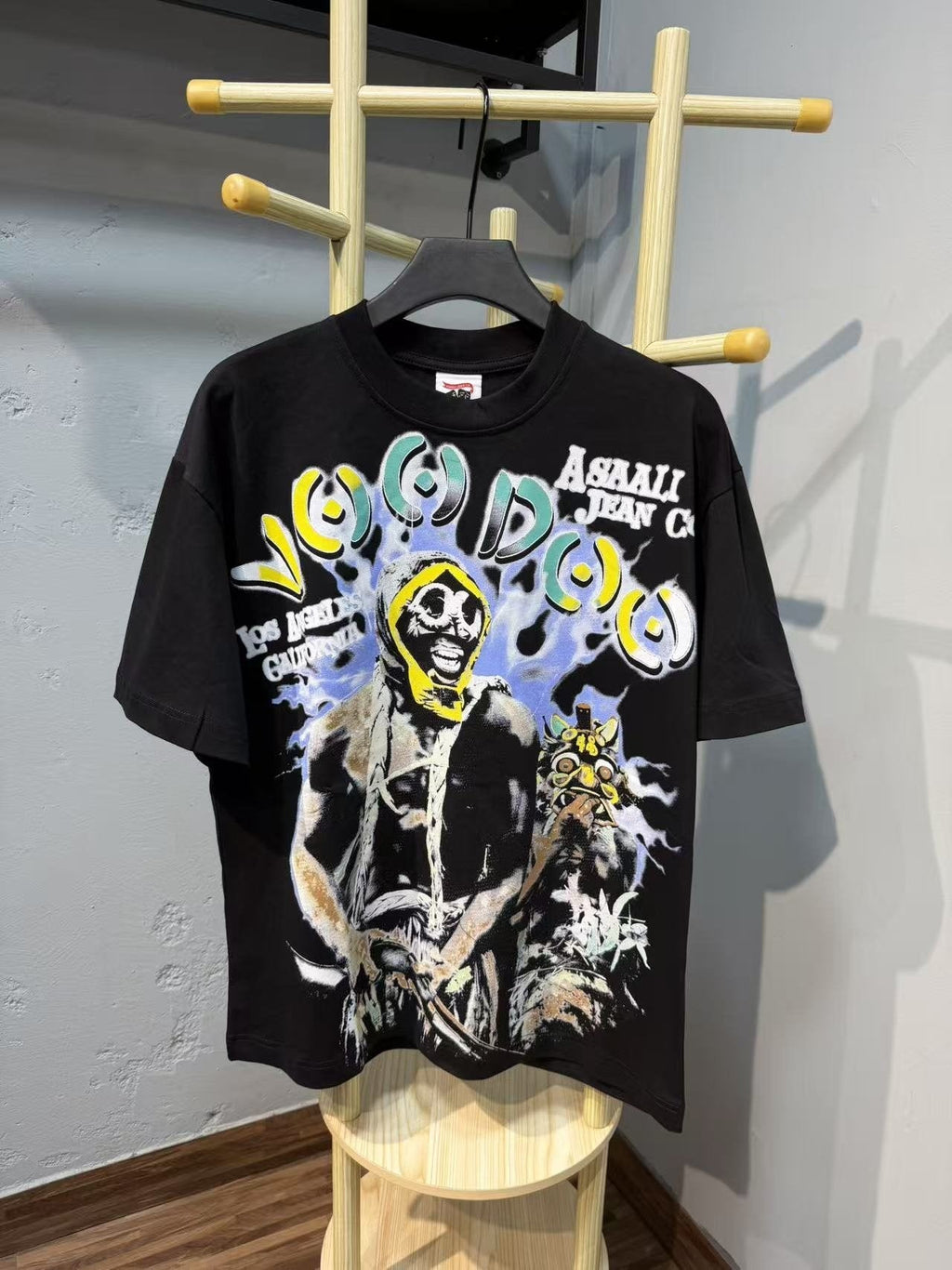 ASAALL Los Angeles Skull Graphic T-Shirt ¡ª front