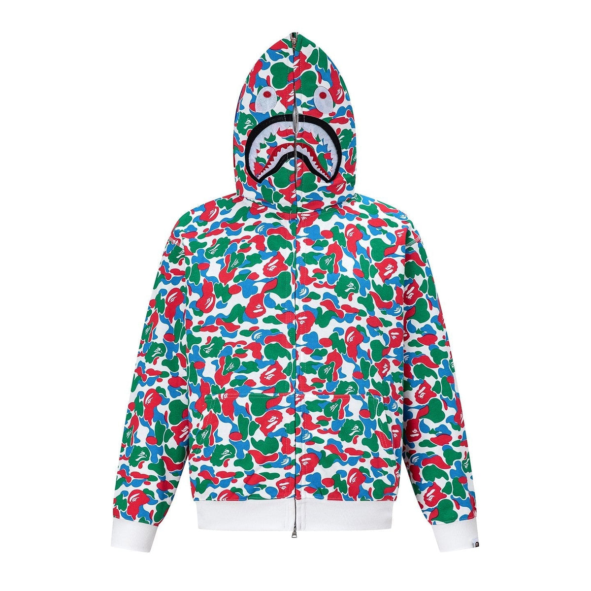 BAPE Shark Camo Full-Zip Hoodie ¡ª front