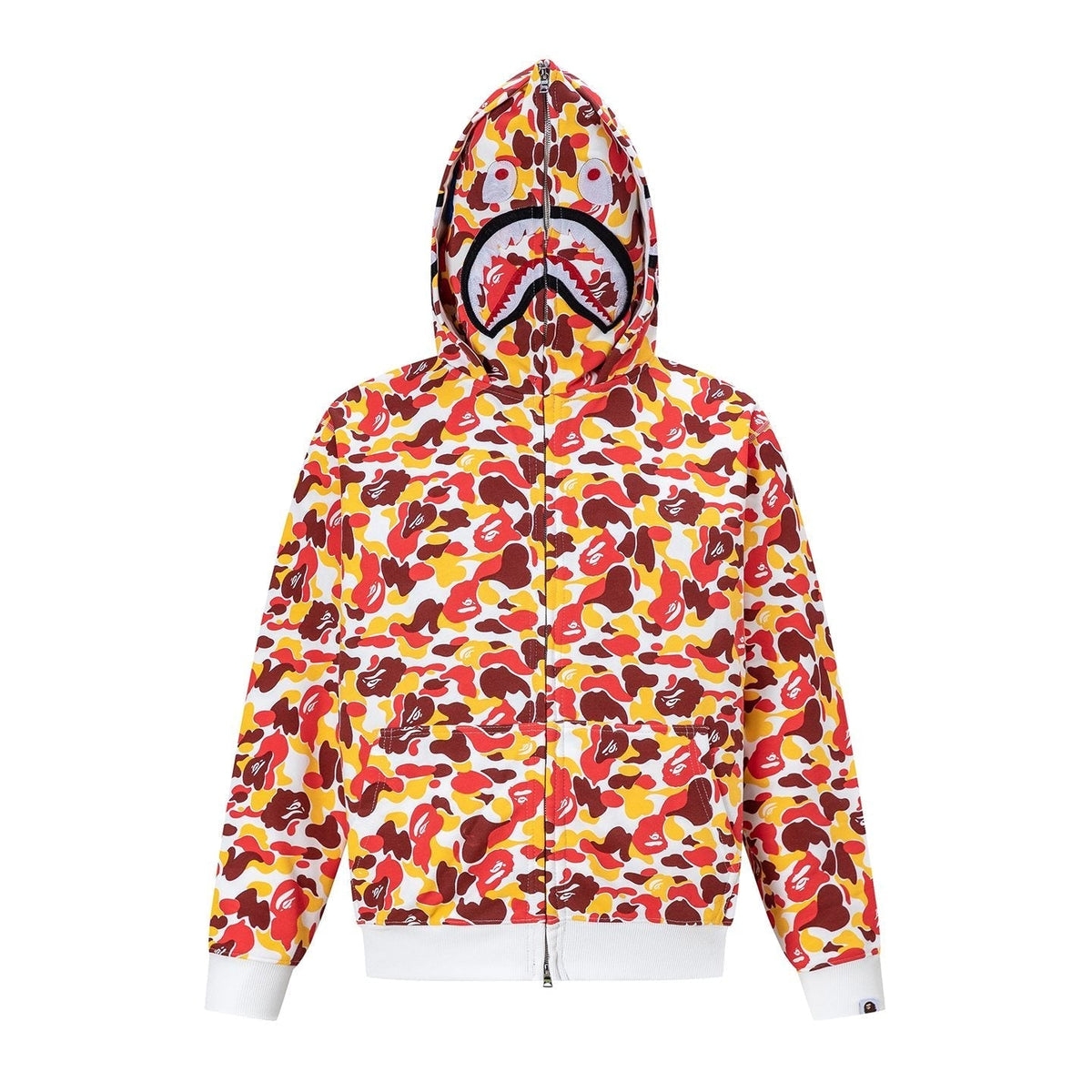BAPE Shark Camo Full-Zip Hoodie ¡ª front