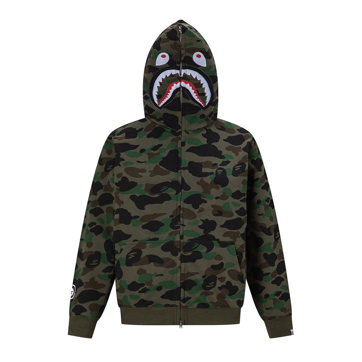 BAPE Shark Camo Full-Zip Hoodie ¡ª front