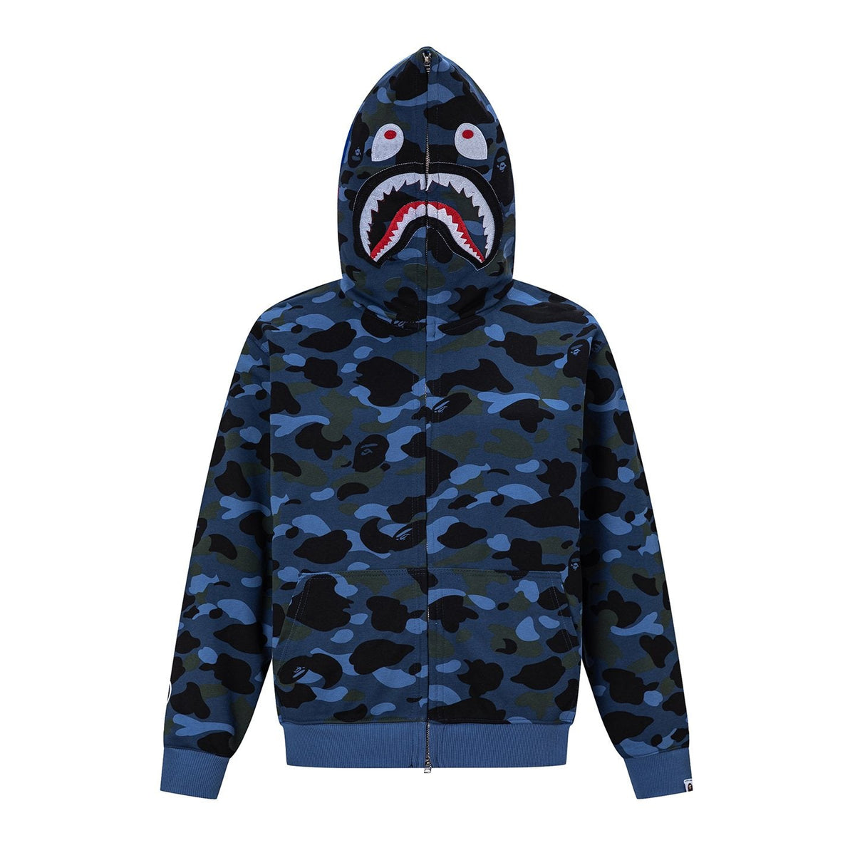 BAPE Shark Camo Full-Zip Hoodie ¡ª front