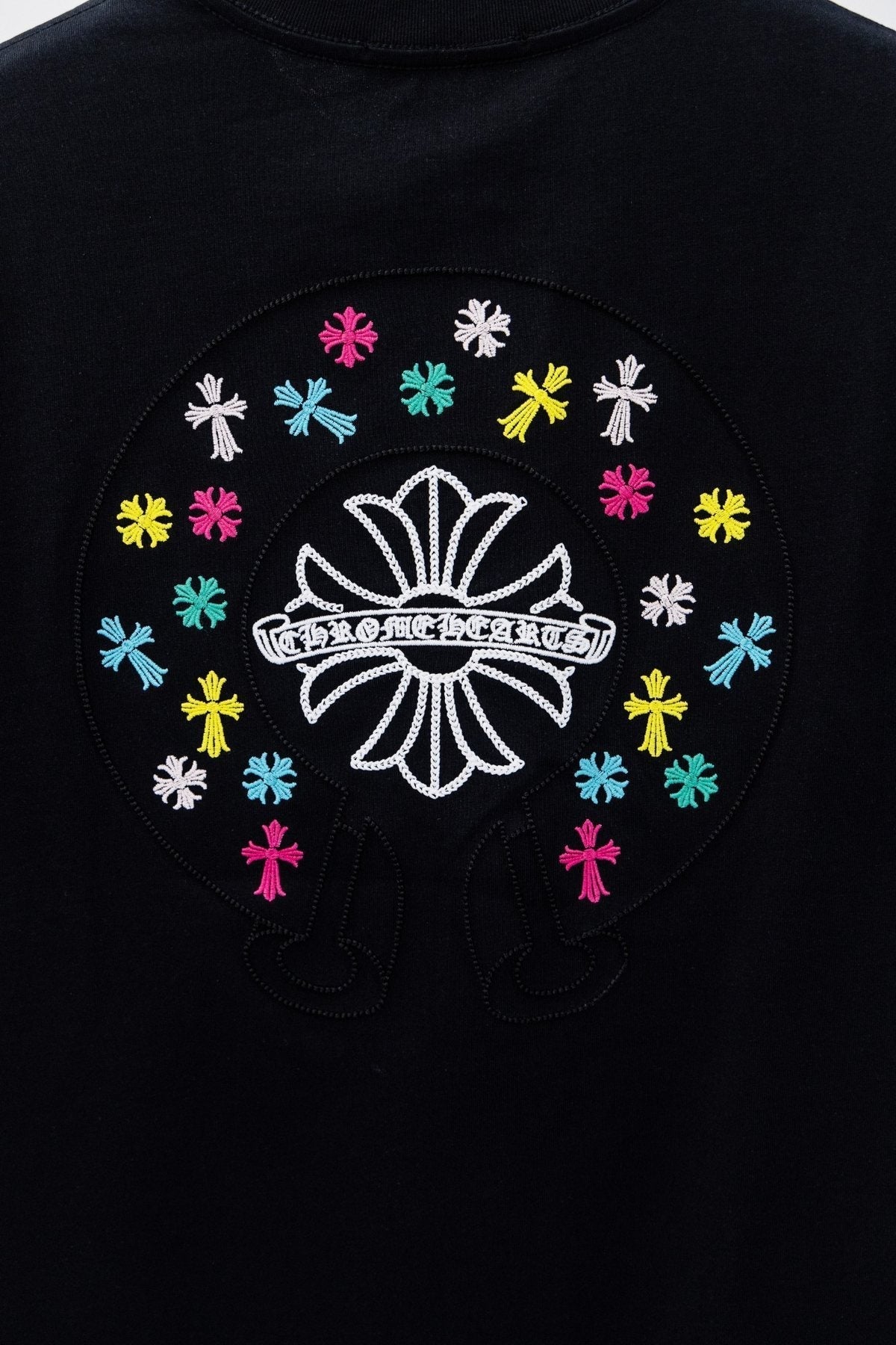 Chrome Hearts Horseshoe Cross Embroidered T-Shirt ¡ª detail