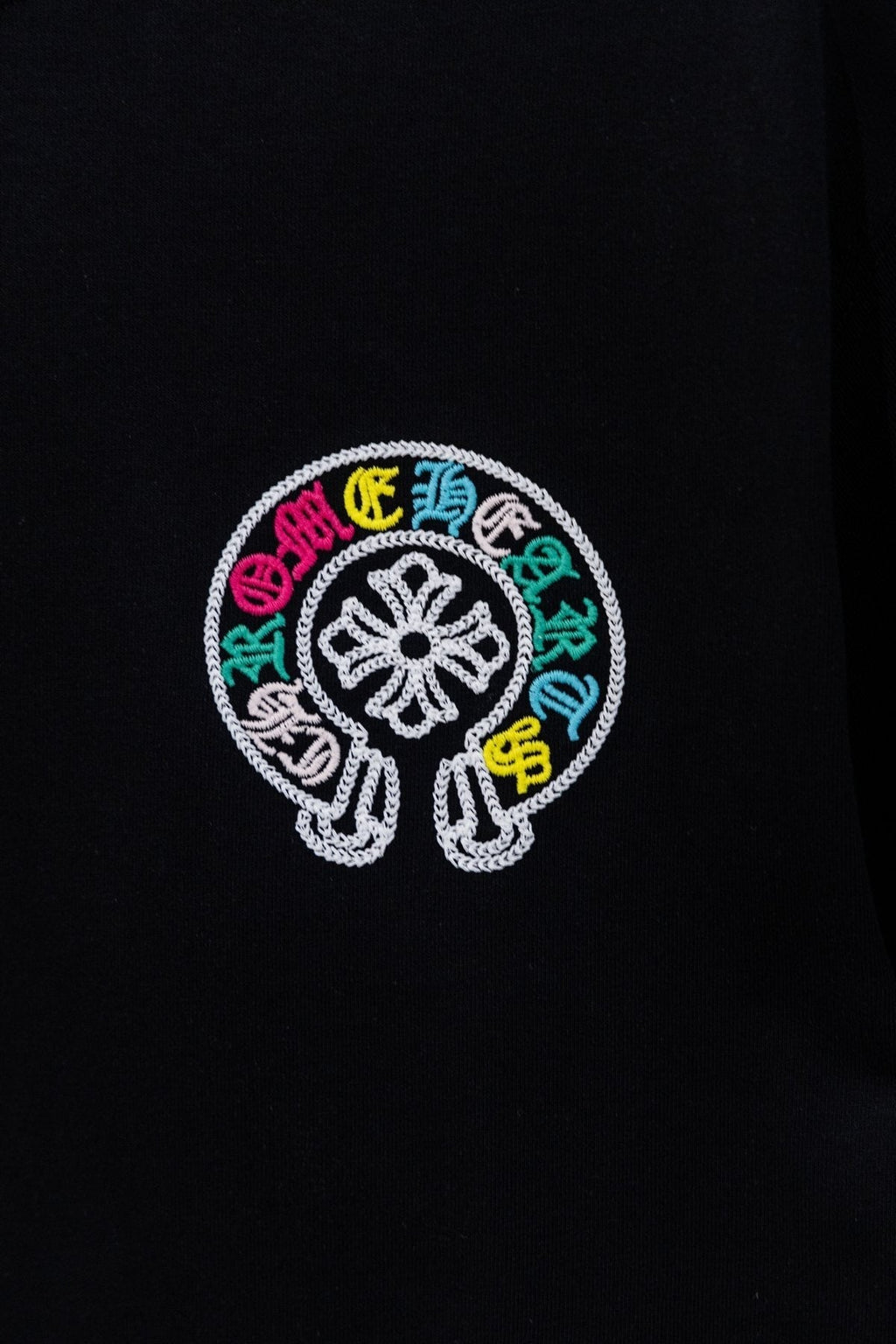 Chrome Hearts Horseshoe Cross Embroidered T-Shirt ¡ª detail