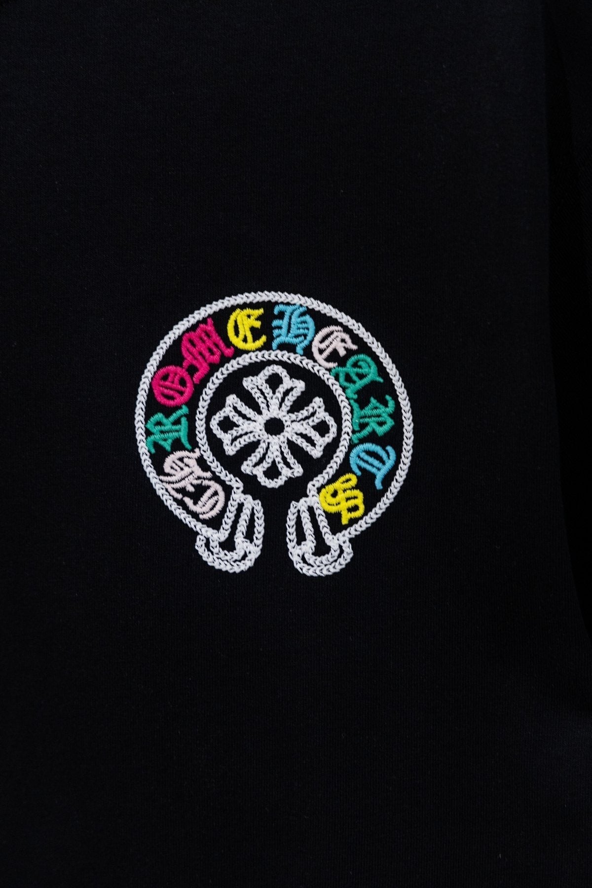 Chrome Hearts Horseshoe Cross Embroidered T-Shirt ¡ª detail