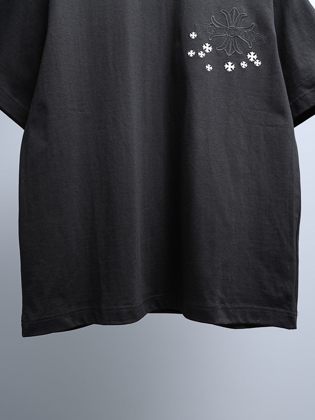 Chrome Hearts Cross and Star Graphic T-Shirt ¡ª front