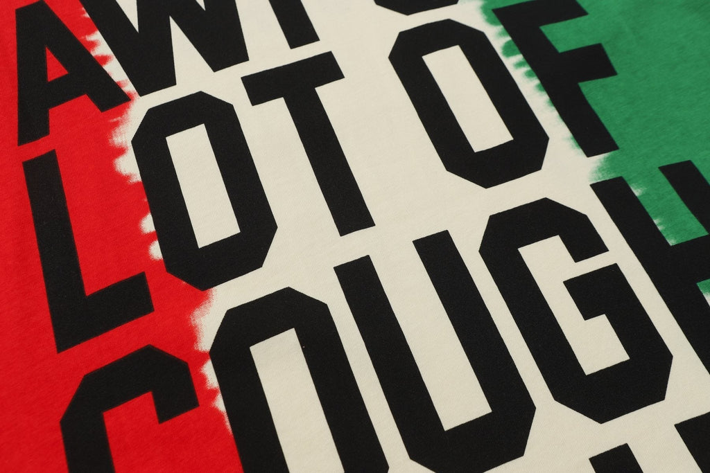 THAT'S A AWFUL LOT OF COUGH SYRUP Tri-Panel Graphic T-Shirt ¡ª detail