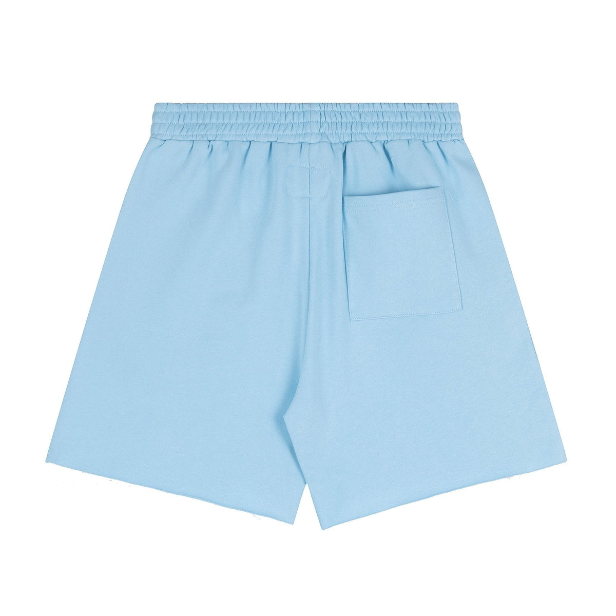 Sp5der Curved Wordmark Raw-Hem Shorts ¡ª back