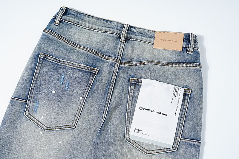 Purple Brand Paint-Splatter Distressed Jeans ¡ª detail