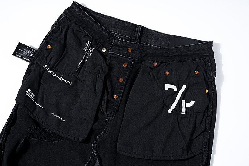Purple Brand Paint-Splatter Distressed Jeans ¡ª context