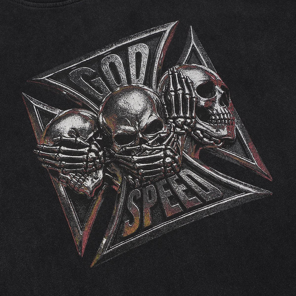 Godspeed Out of Many One Skull Graphic T-Shirt ¡ª detail