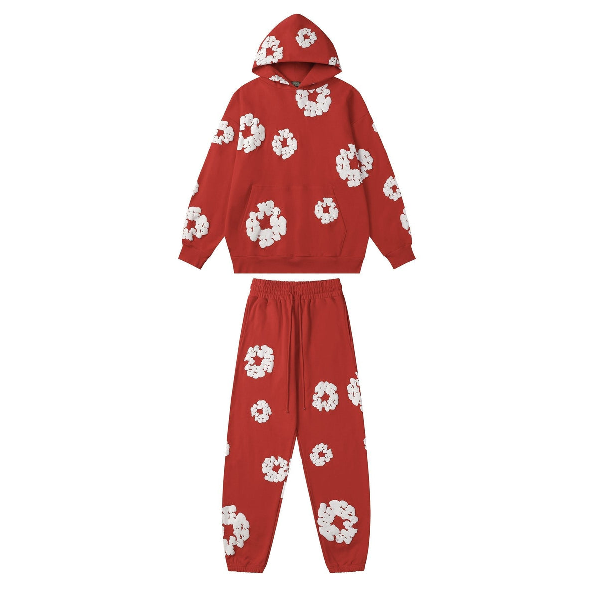 DENIM TEARS Floral Graphic Hoodie & Sweatpants Set ¡ª front
