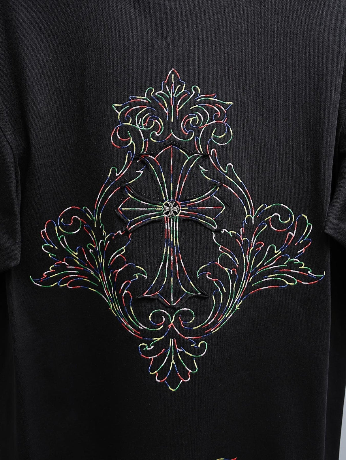 Chrome Hearts Ornate Cross Graphic T-Shirt ¡ª detail