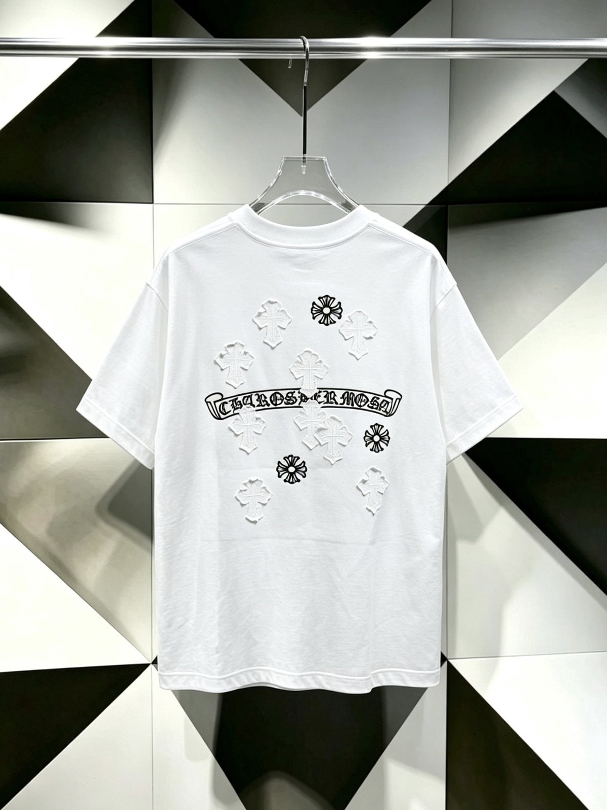 Chrome Hearts Cross Floral Graphic T-Shirt ¡ª back