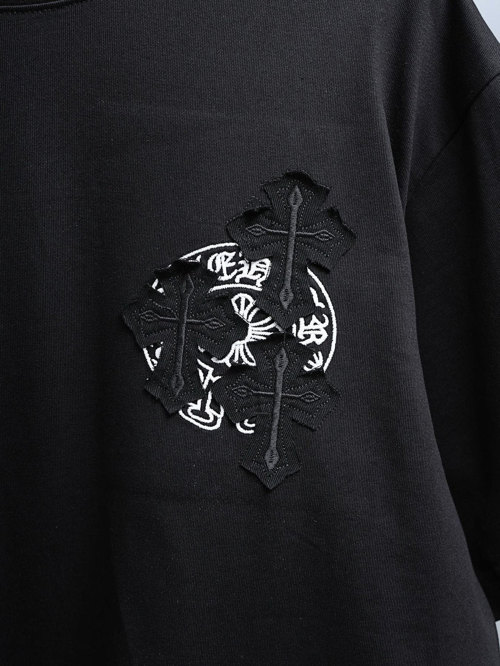 Chrome Hearts Cross Floral Graphic T-Shirt ¡ª detail