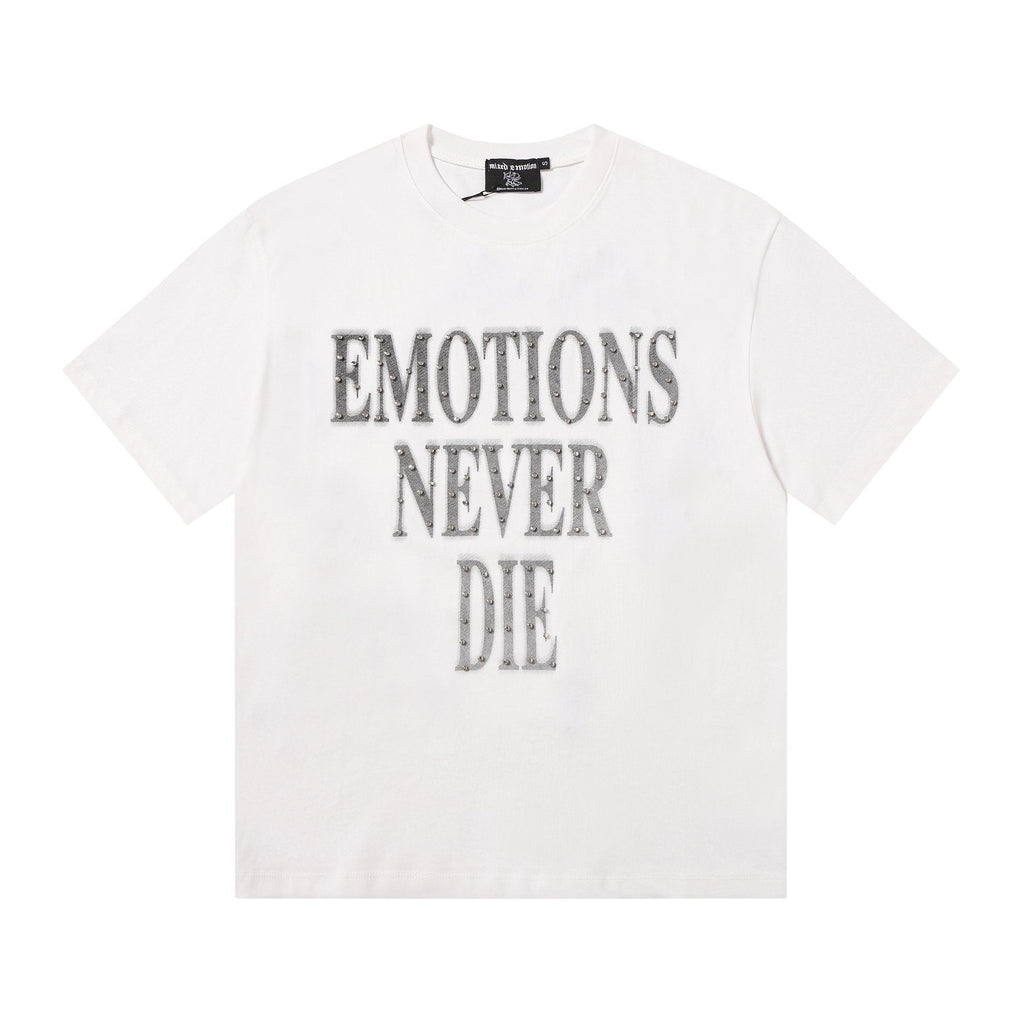 MIXED EMOTION Never Die Monogram Graphic T-Shirt ¡ª front