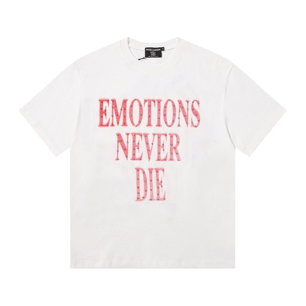 MIXED EMOTION Never Die Monogram Graphic T-Shirt ¡ª front
