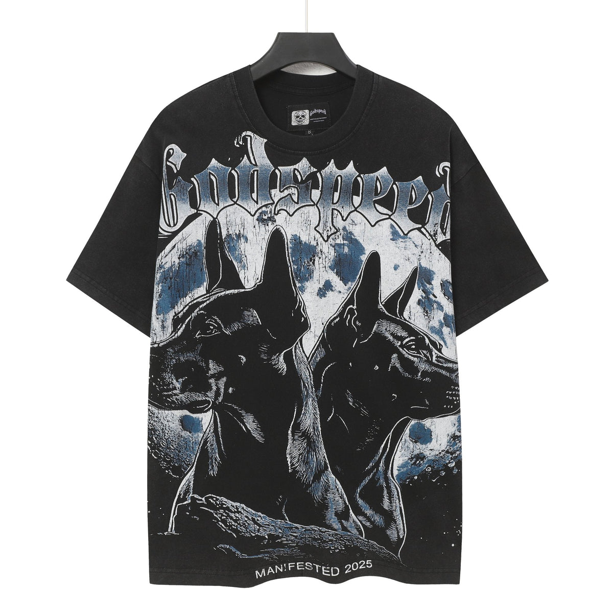 Godspeed Doberman Moon Graphic T-Shirt ¡ª hero
