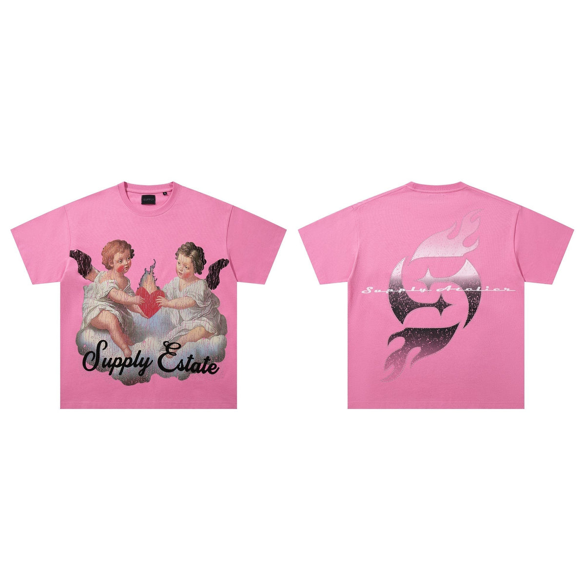 SUPPLY TEE Cherub Flame Graphic T-Shirt ¡ª hero