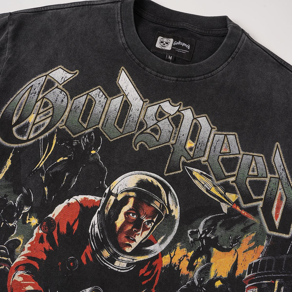 Godspeed Astronaut Sun-Eye Graphic T-Shirt ¡ª detail